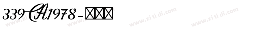 339 CA1978字体转换